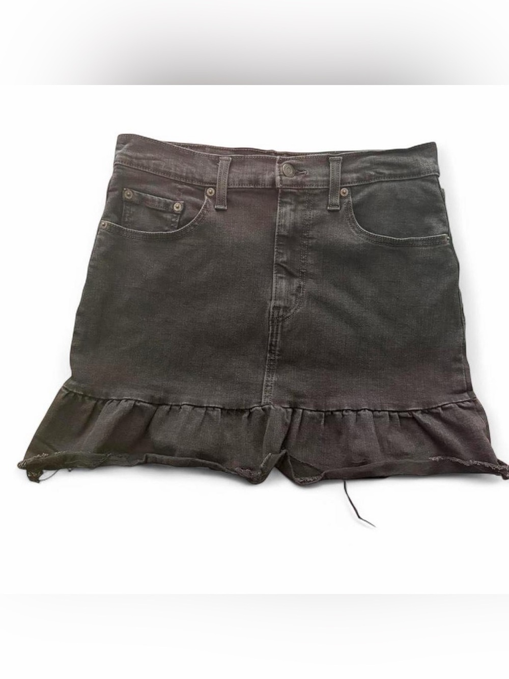 Levi's Dark Gray Denim Mini Skirt